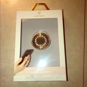 Halo ring holder and kickstand for phones